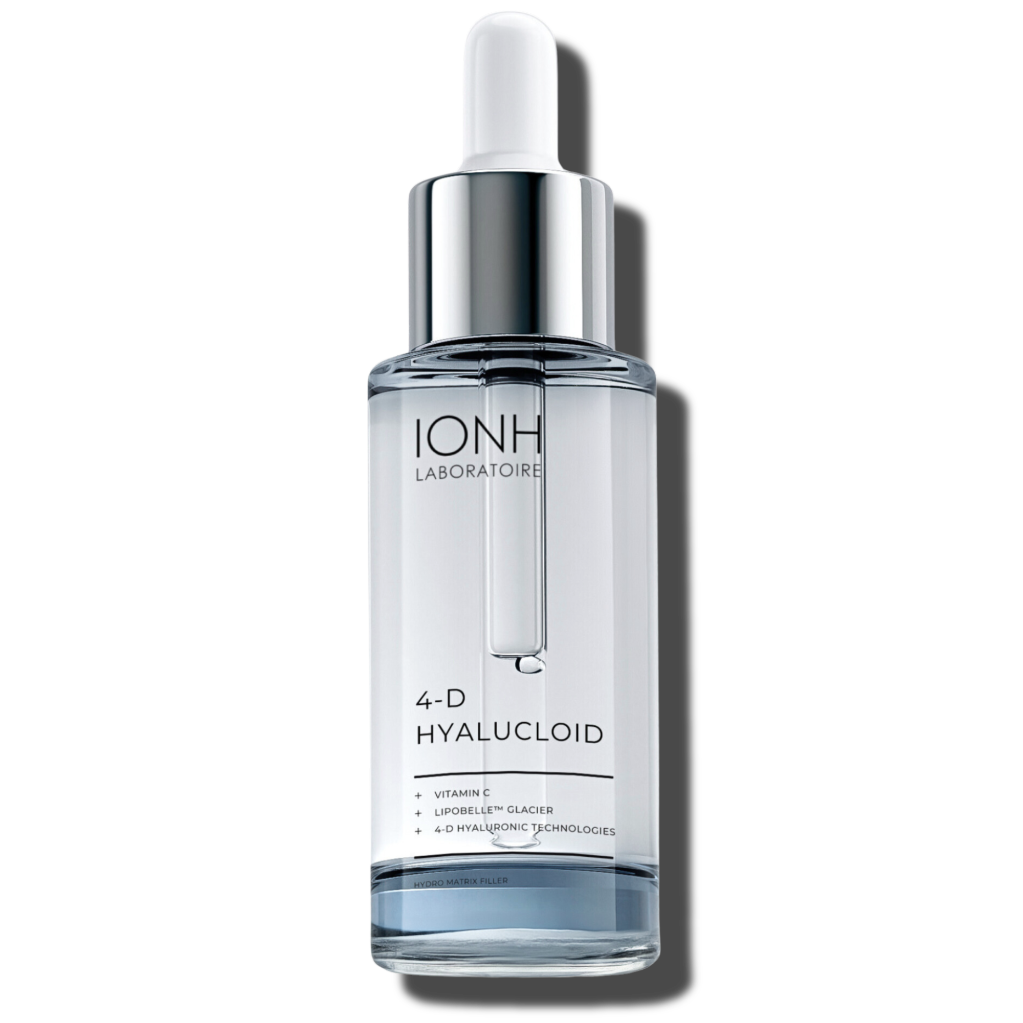 4-D HYALUCLOID Advanced full-spectrum hydration for up to 24 hours. Multidimensional hydro matrix filler with an advanced matrix of 4D multi molecular hyaluronic technologies and a high-tech nano delivery system of encapsulated pure Swiss glacier mineral